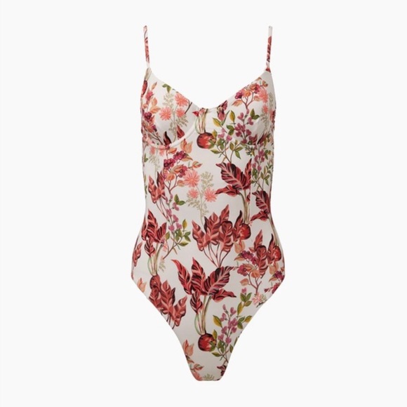 New! Onia x Liberty Chelsea floral One-Piece Swimsuit pigment patch 38046 - Picture 2 of 10